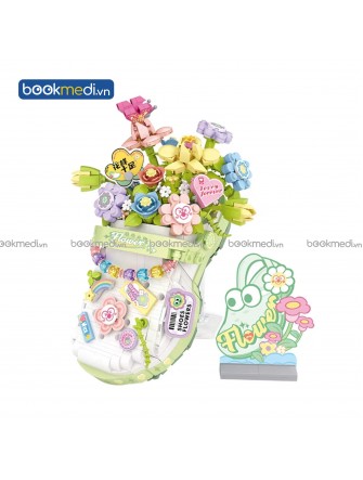 Đồ Chơi Lắp Ráp Mô Hình Giày Crocs Hoa (Flower Crocs Shoes) Hãng Loz